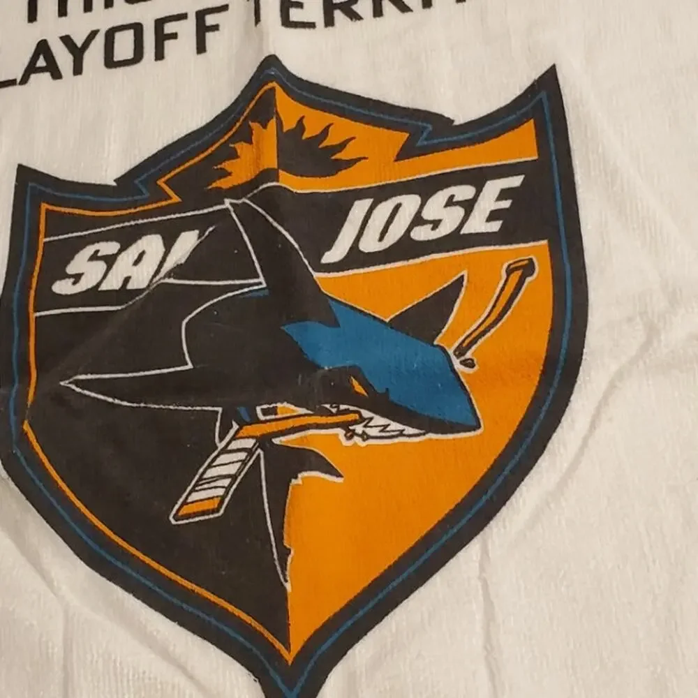 Set of 2 SJ Sharks Hockey hand towels